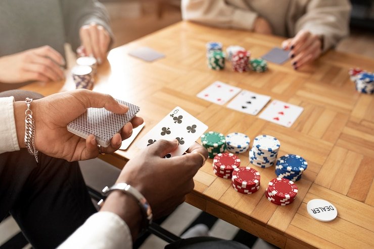 Studio dealer langsung Playtech di protogel 88 menampilkan setup Andar Bahar dengan dealer profesional